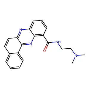 benzo[a]phenazine-11-carboxamide, N-[2-(dimethylamino)ethyl]- structure