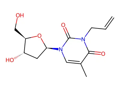 N(3)-Allylthymidine structure