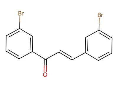 2-Propen-1-one, 1,3-bis(3-bromophenyl)- structure