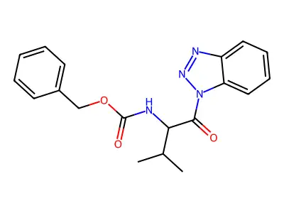 Benzyl 1-(1h-benzo[d][1,2,3]triazol-1-yl)-3-methyl-1-oxobutan-2-ylcarbamate structure