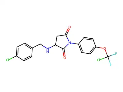 C18H14Cl2F2N2O3 structure