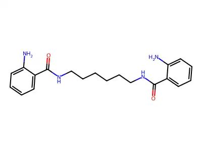 1,6-Hexanediylbis(2-aminobenzamide) structure