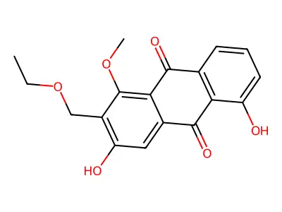5-羟基丹纳坎索-ω-乙基醚 structure