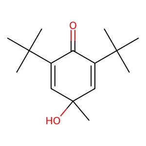 2,6-Di(tert-butyl)-4-hydroxy-4-methyl-2,5-cyclohexadien-1-one structure