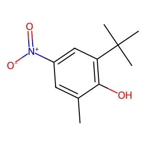 2-(1,1-Dimethylethyl)-6-methyl-4-nitrophenol structure