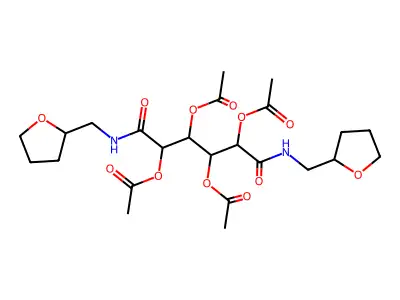 [2,4,5-Triacetyloxy-1,6-dioxo-1,6-bis(oxolan-2-ylmethylamino)hexan-3-yl] acetate structure
