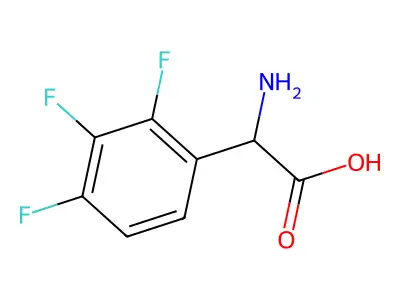 2-amino-2-(2,3,4-trifluorophenyl)acetic Acid structure