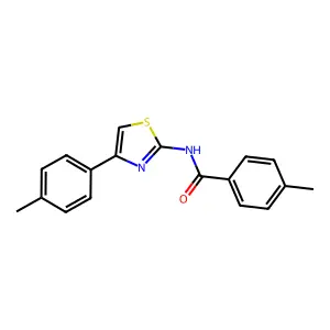 4-Methyl-N-[4-(4-methylphenyl)-1,3-thiazol-2-yl]benzamide structure