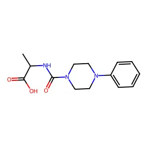 N-[(4-Phenylpiperazin-1-yl)carbonyl]-l-alanine structure