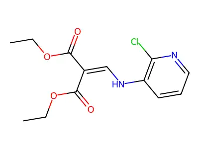 1,3-Diethyl 2-{[(2-chloropyridin-3-yl)amino]methylidene}propanedioate structure