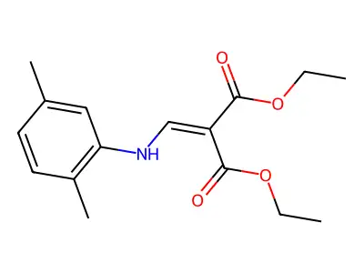 Diethyl 2-[(2,5-dimethylanilino)methylene]malonate structure