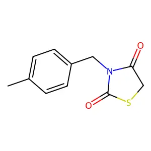 2,4-Thiazolidinedione, 3-[(4-methylphenyl)methyl]- structure