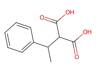 2-(1-苯乙基)丙二酸 structure