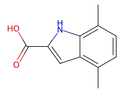 4,7-dimethyl-1H-indole-2-carboxylic Acid structure