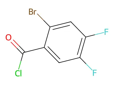 2-Bromo-4,5-difluorobenzoyl chloride structure