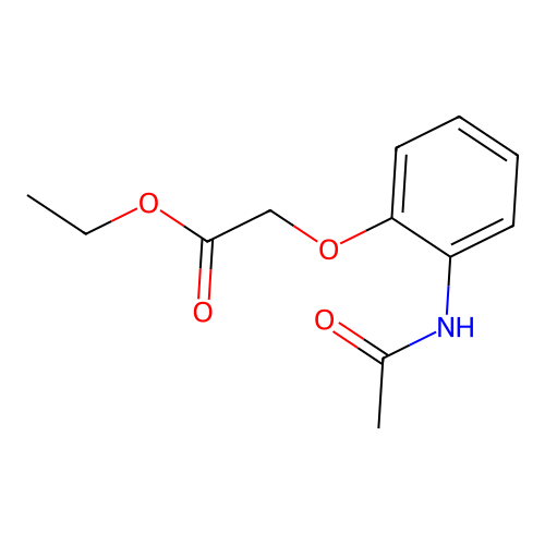 Ethyl 2-(2-acetamidophenoxy)acetate structure
