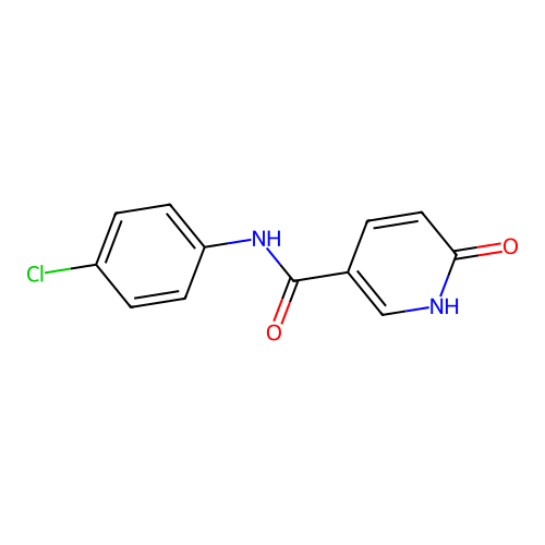 N-(4-chlorophenyl)-6-hydroxynicotinamide structure