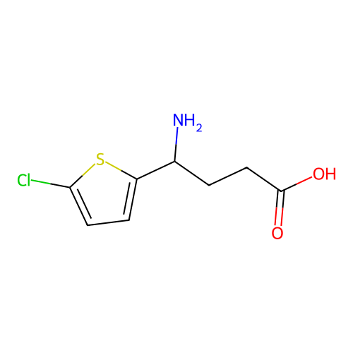 4-amino-4-(5-chlorothiophen-2-yl)butanoic Acid structure