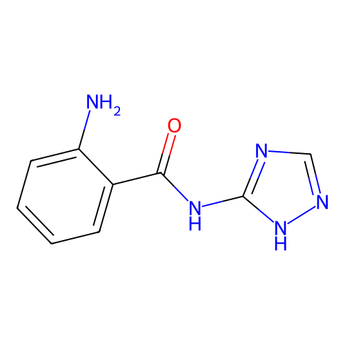 2-amino-N-(1H-1,2,4-triazol-5-yl)benzamide structure