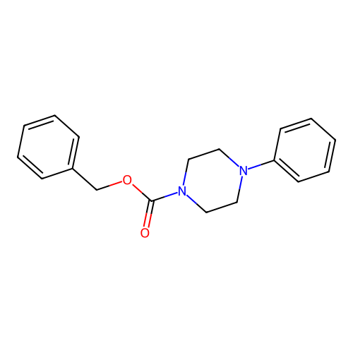 1-Piperazinecarboxylic acid, 4-phenyl-, phenylmethyl ester structure
