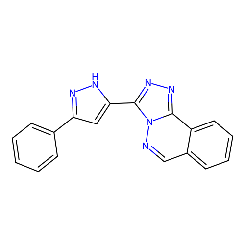 3-(3-phenyl-1H-pyrazol-5-yl)-[1,2,4]triazolo[3,4-a]phthalazine structure