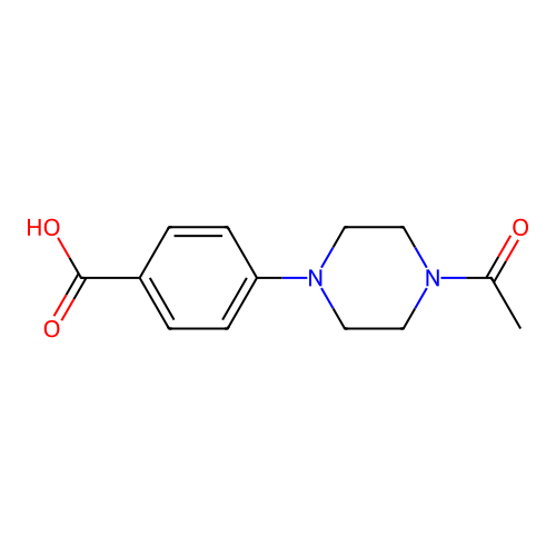 4-(4-acetylpiperazin-1-yl)benzoic Acid structure