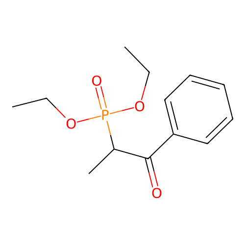 Phosphonic acid, (1-methyl-2-oxo-2-phenylethyl)-, diethyl ester structure