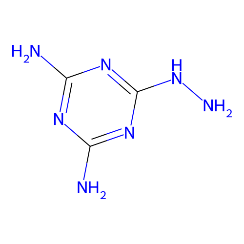 6-Hydrazinyl-1,3,5-triazine-2,4-diamine structure