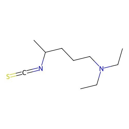 N,N-二乙基-4-异硫氰酸基戊-1-胺 structure