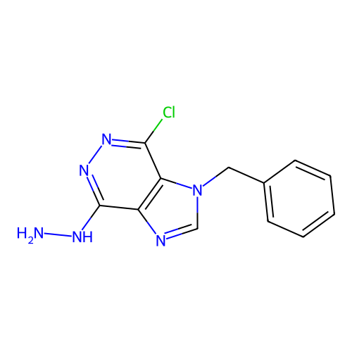 (3-Benzyl-4-chloroimidazo[4,5-d]pyridazin-7-yl)hydrazine structure