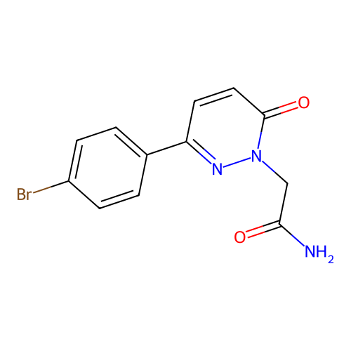 2-(3-(4-Bromophenyl)-6-oxopyridazin-1(6H)-yl)acetamide structure