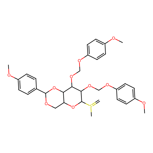 Ethyl 2,3-Di-O-(4-Methoxybenzy)-4,6-(4-methoxybenzylidene)-beta-D-thiogalactopyranoside structure