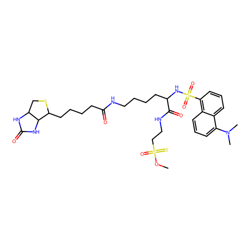 (N-Dansyl)biocytinamidoethyl Methanethiosulfonate structure