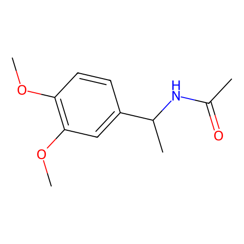 N-[1-(3,4-dimethoxyphenyl)ethyl]acetamide structure