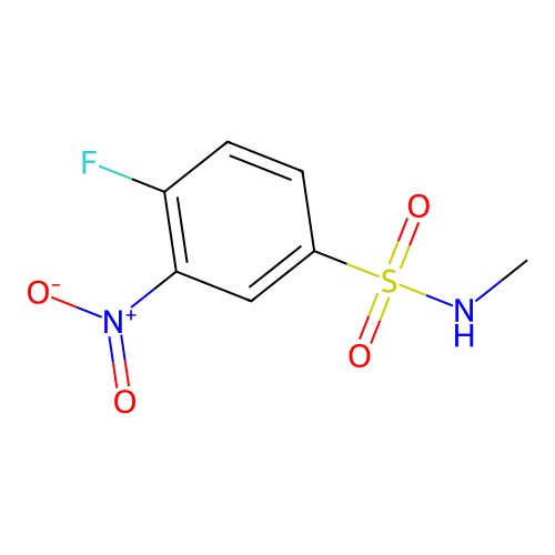 4-fluoro-N-methyl-3-nitrobenzenesulfonamide structure
