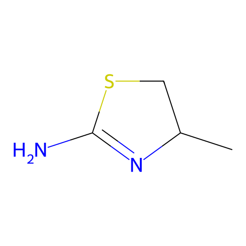Thiazole, 4,5-dihydro-4-methyl-2-amino- structure