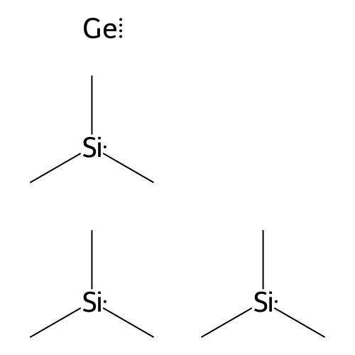 Tris(trimethylsilyl)germanium hydride structure