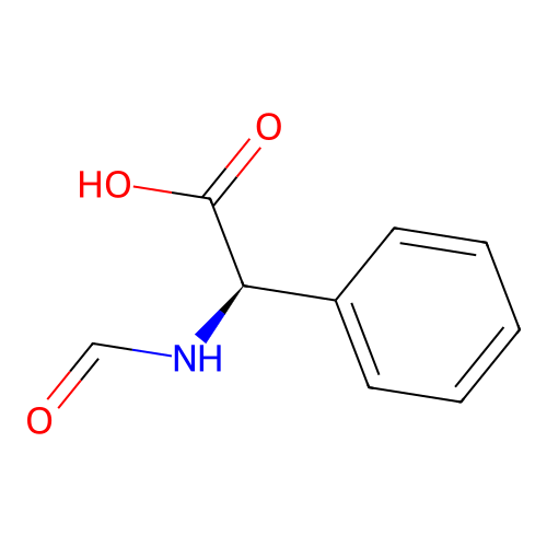 Formyl-D-phenylglycine structure