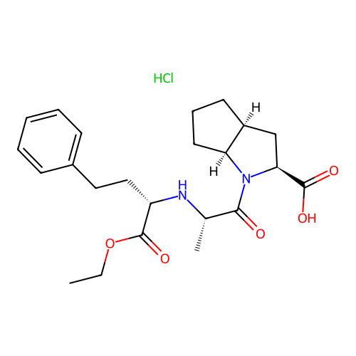 Ramipril hydrochloride structure