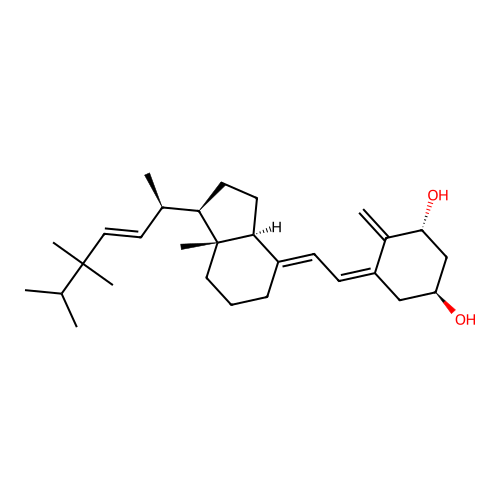 1-Hydroxy-24,24-dimethyl-22-dehydrovitamin D3 structure