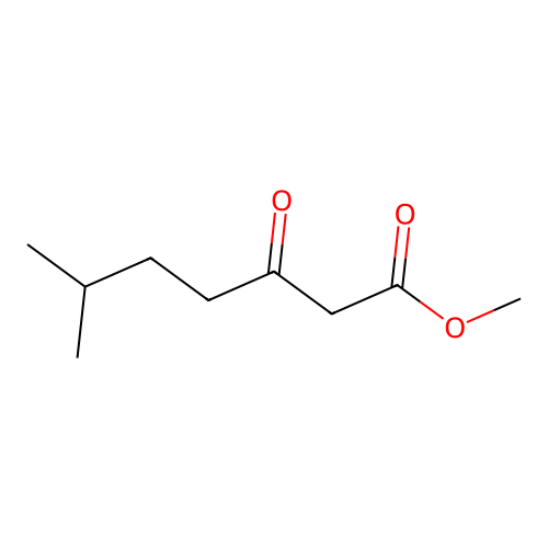 Heptanoic acid, 6-methyl-3-oxo-, methyl ester structure