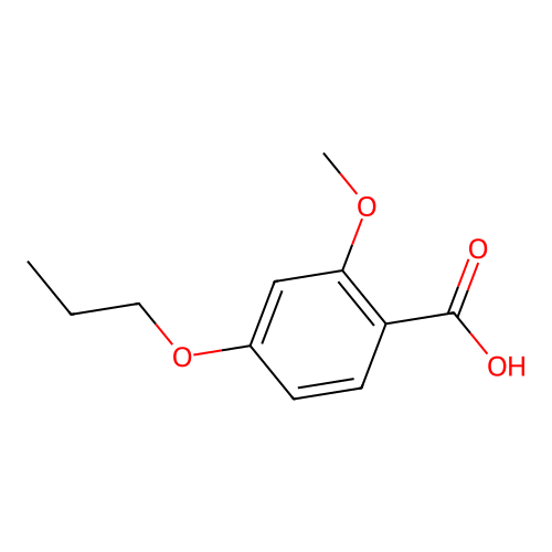 2-Methoxy-4-propoxybenzoic acid structure
