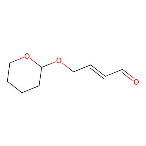 (2E)-4-((Tetrahydro-2H-pyran-2-yl)oxy)-2-butenal structure