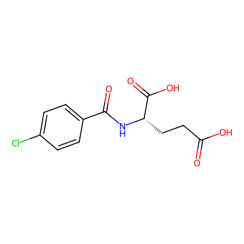 (4-Chlorobenzoyl)-L-glutamic acid structure
