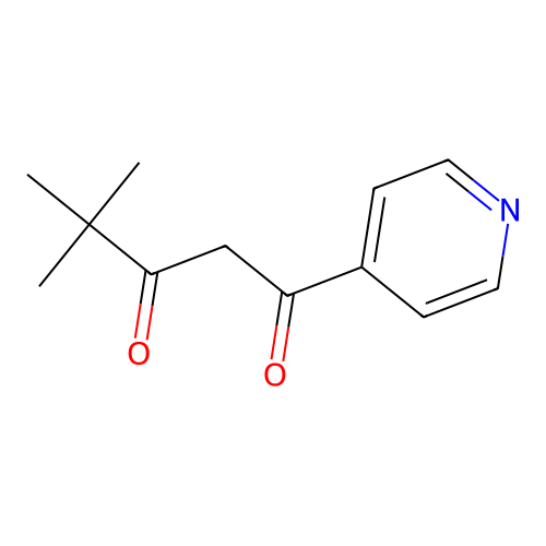 4,4-Dimethyl-1-(pyridin-4-yl)pentane-1,3-dione structure