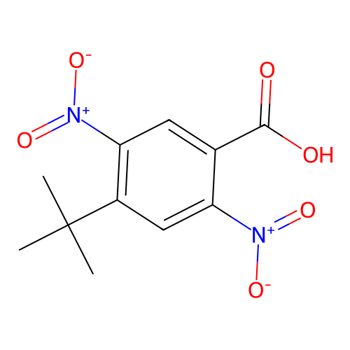 4-Tert-butyl-2,5-dinitrobenzoic acid structure