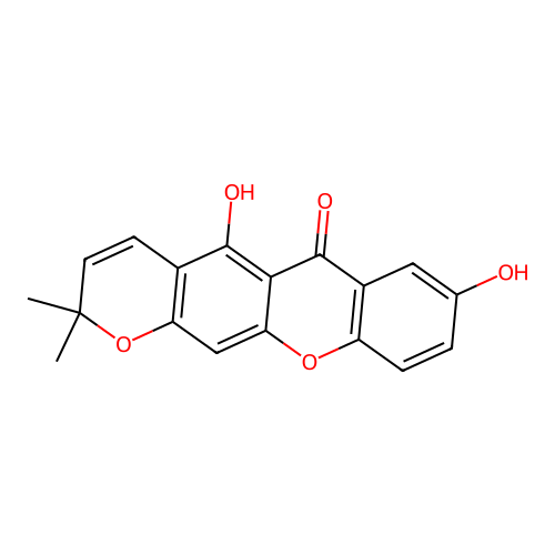 Osajaxanthone structure