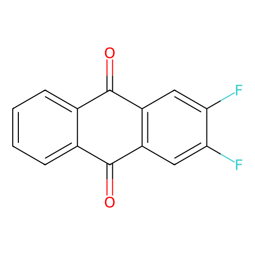 2,3-Difluoroanthracene-9,10-dione structure