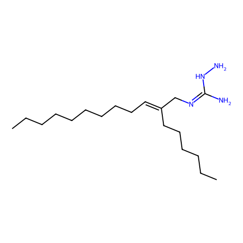 N-decylidenimino-N'-1-octylguanidine structure