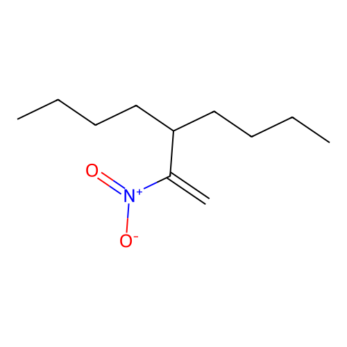 3-Butyl-2-nitrohept-1-ene structure